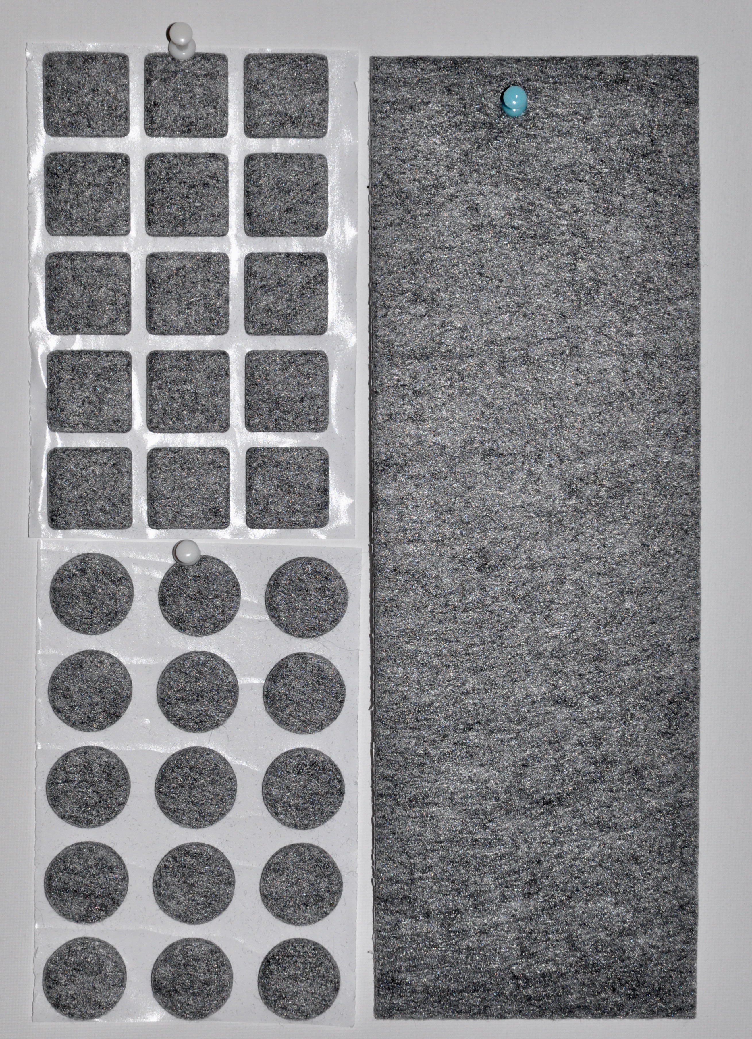 Filzgleiter und Platte ( 31 teilig )