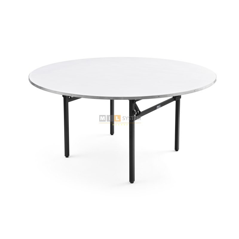 Professioneller Banketttisch rund klappbar Durchmesser D - 160 cm 76 cm Hoch mit Lärmschutz