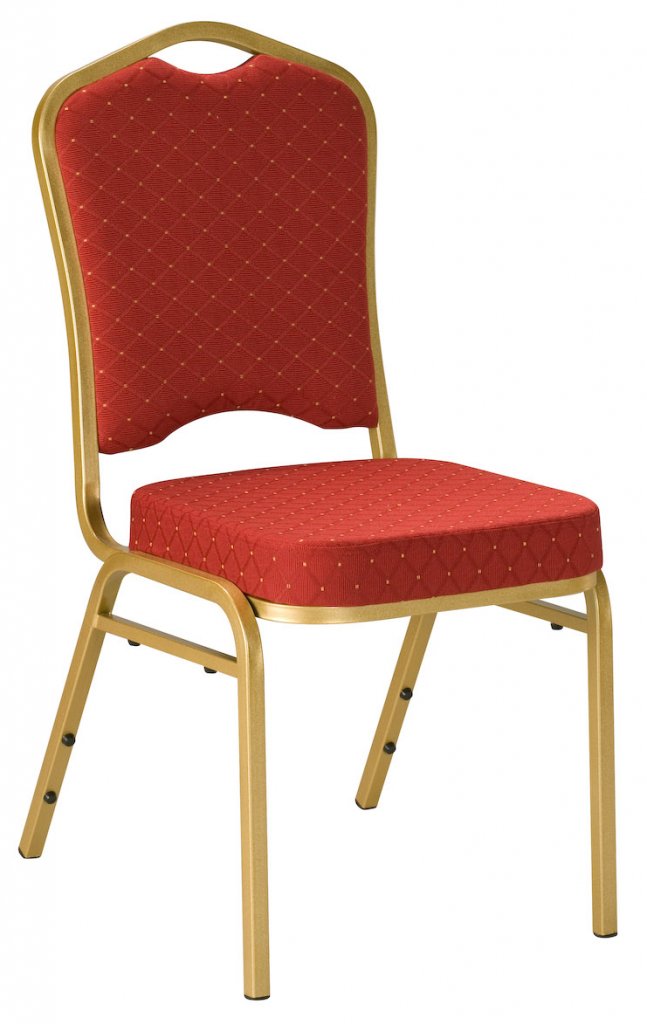 Bankett Stuhl T68123 gold/rot