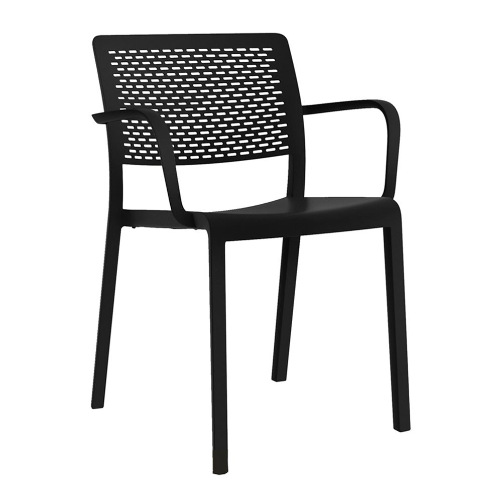 resol-00945-black RESOL Stuhl TRAMA mit Armen (4er Set)