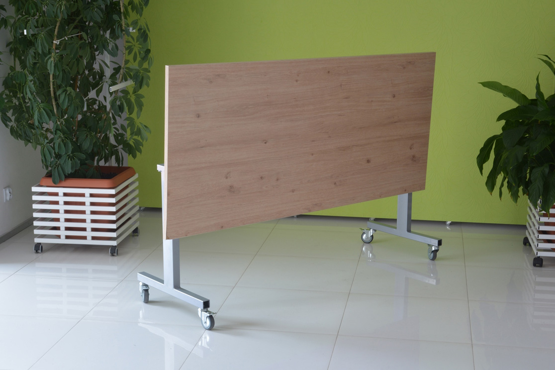 JUPITER2 Schultisch, Konferenztisch Jupiter kippbar, klappbar auf Rollen. 160 x 80 cm