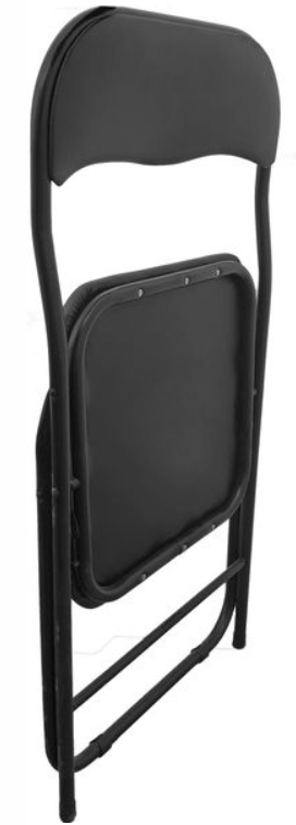 schwarz_-3 Gepolsterter Klappstuhl ROCO schwarz