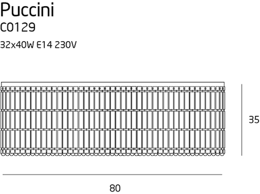 Kronleuchter Puccini C0129