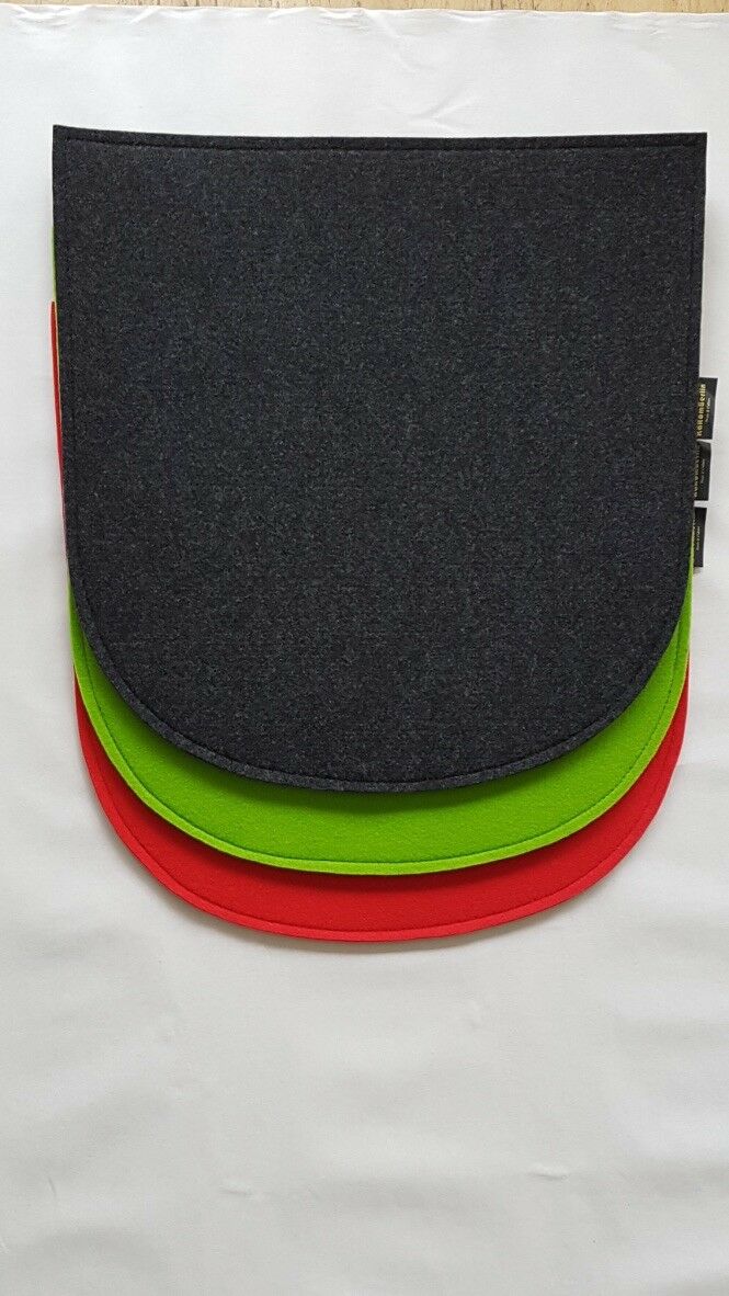 Sitzkissen aus Filz für Frankfurter Stuhl, doppelt mit Anti-Rutsch 41 x 41 cm, viele Farben