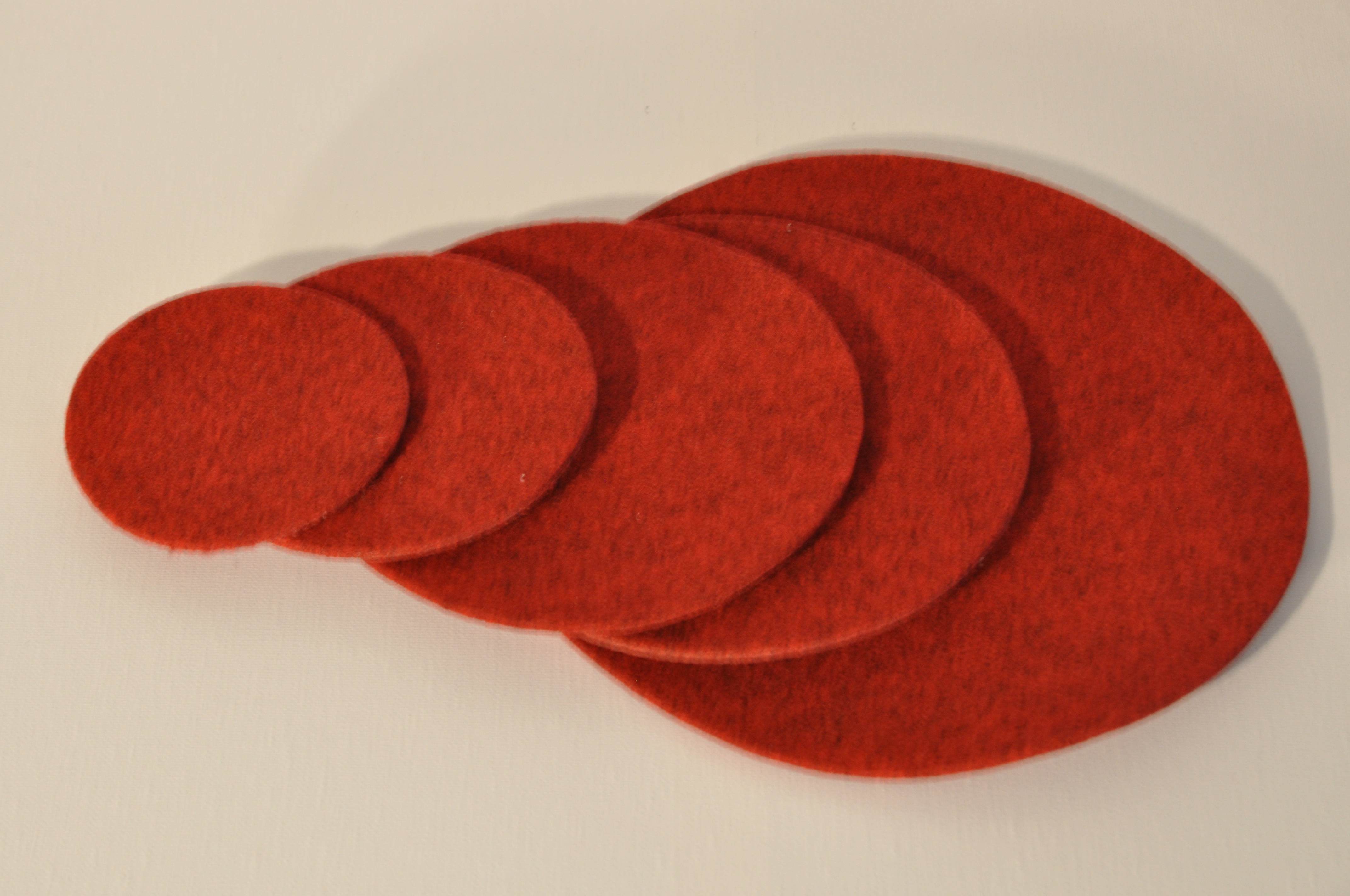DSC_0367 Filz Glasuntersetzer rund 12 cm Ø ( 6 Stück )