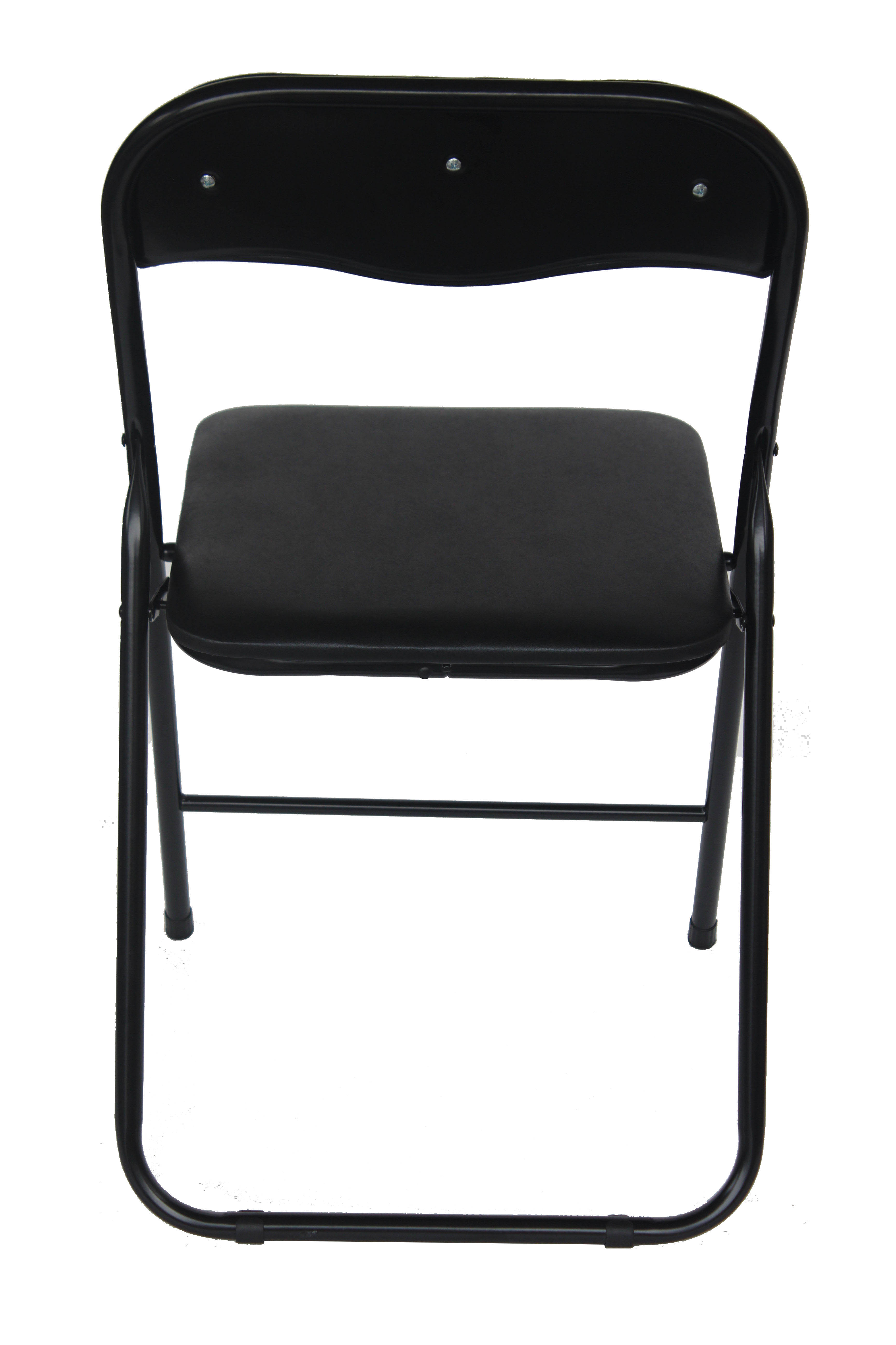 schwarz_-2 Gepolsterter Klappstuhl ROCO schwarz