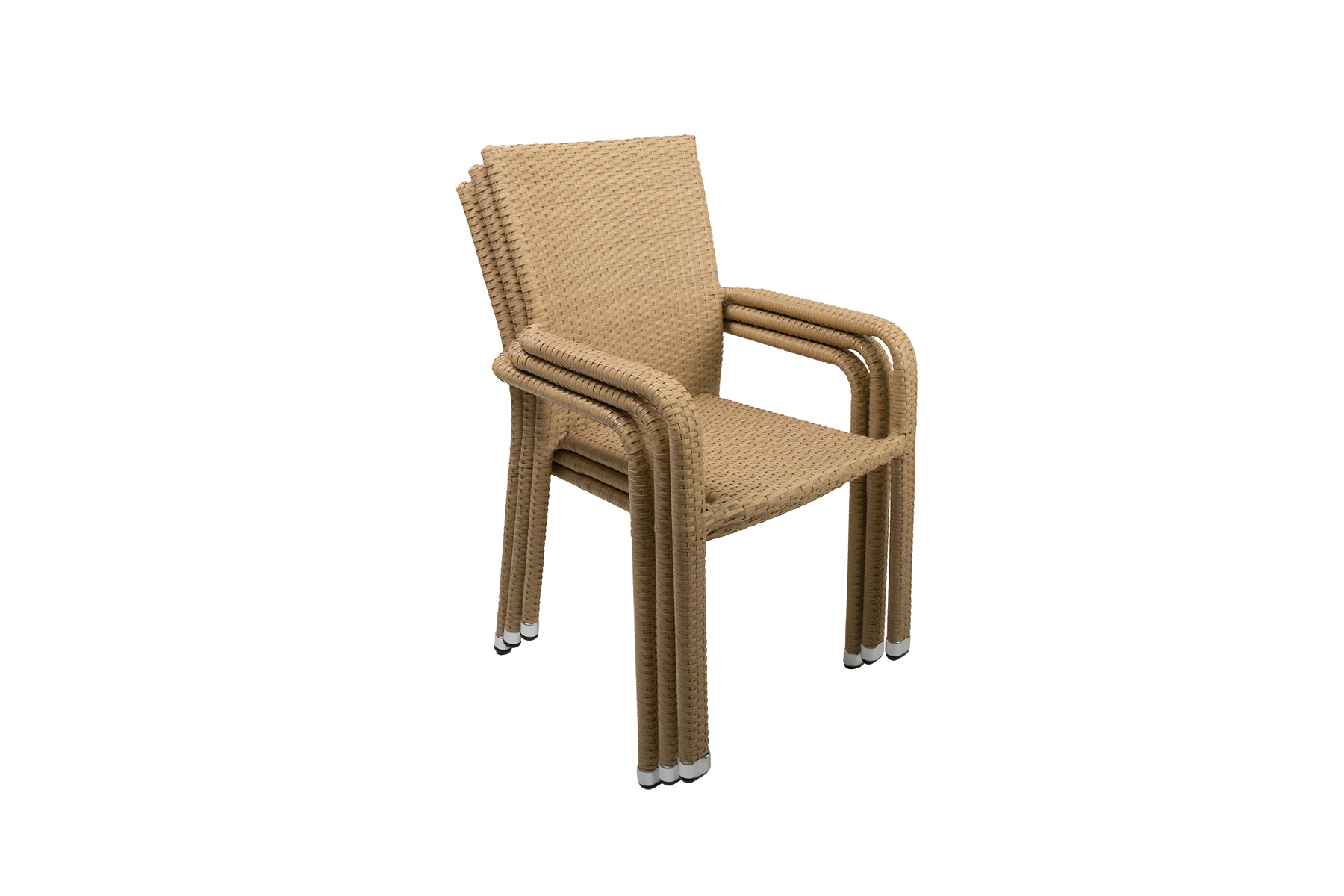 sztapel-5 Alu-Rattan Stuhl MODUS